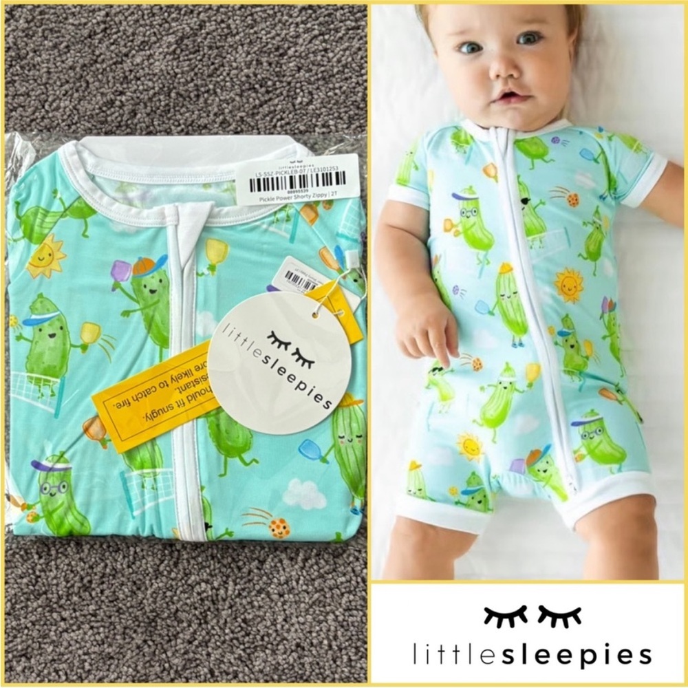 Little Sleepies Pickle Power Shorty - 2T